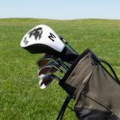 Drie aangenaam bevriende Puffins-zwemmers-Cartoon Golfheadcover (Insitu)