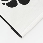 Drie aangepaste foto's met aangepaste huisdiernaam fleece deken (Hoek)