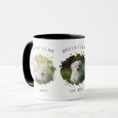 Drie aangepaste huisdierfoto's Werelds Beste Hond Mok (Voorkant links)