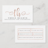 Drie aangepaste Visitekaartjes (Voorkant / Achterkant)