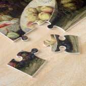 Drie aapjes met stelen (olie op doek) legpuzzel (Zijkant)