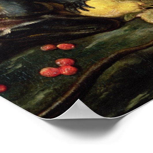 Drie aapjes met stelen (olie op doek) poster (Hoek)