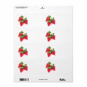 Drie aardbeien etiket (Full Sheet)