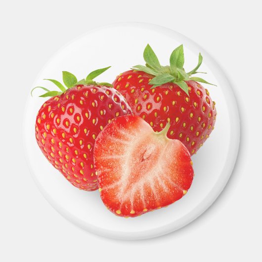 Drie aardbeien magneet (Voorkant)