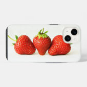 Drie Aardbeien Op Wit ipha iPhone Hoesje (Achterkant horizontaal)