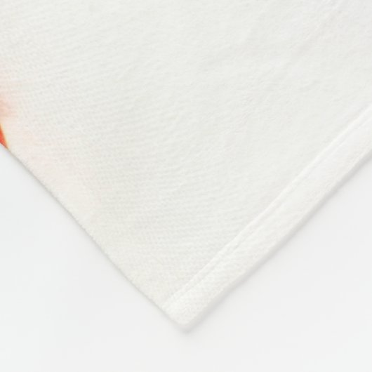 Drie aardbeien op witte FBCNA Fleece Deken (Hoek)