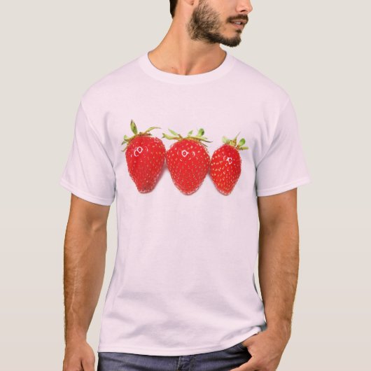 Drie aardbeien T-Shirt (Voorkant)