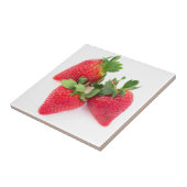 Drie aardbeien tegeltje (Zijkant)