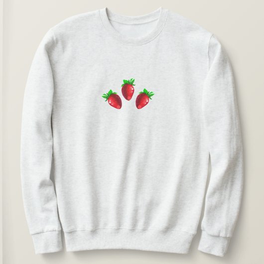 Drie Aardbeien Trui (Design voorkant)