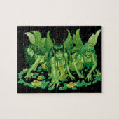 Drie Aarde Fairies Fantasy Art van Al Rio Legpuzzel (Horizontaal)