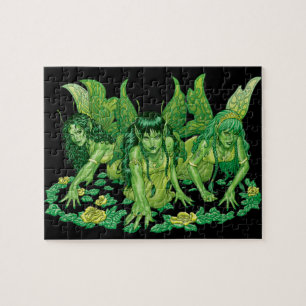 Drie Aarde Fairies Fantasy Art van Al Rio Legpuzzel