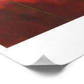 Drie Abstracte papavers Poster (Hoek)