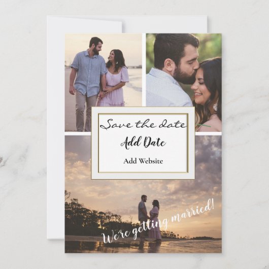 Drie Afbeelding van artikelen sparen de Aankondigi Kaart (Voorkant)