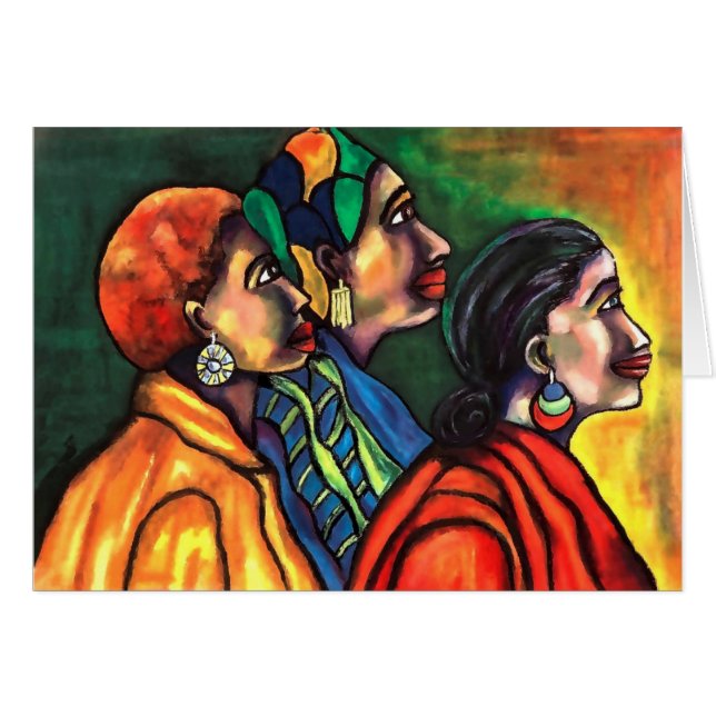 Drie Afrikaanse Amerikaanse vrouwen (Voorkant Horizontaal)