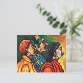 Drie Afrikaanse Amerikaanse vrouwen Briefkaart (Staand voorkant)