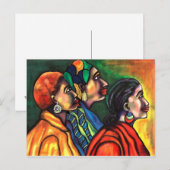 Drie Afrikaanse Amerikaanse vrouwen Briefkaart (Voorkant / Achterkant)