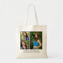 Drie Afstuderen Foto Canvas tas Sjabloon