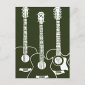 Drie akoestische gitaren briefkaart (Voorkant)