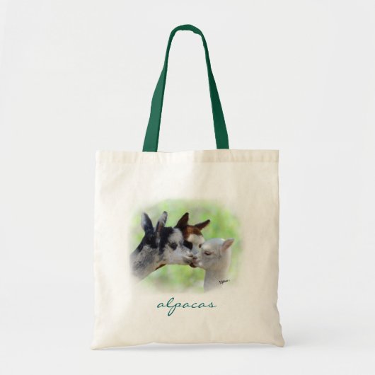 Drie Alpacas-Canvas tas (Voorkant)