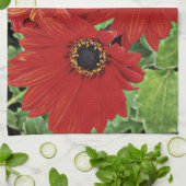 Drie als ze rood bloeien theedoek (Gevouwen)