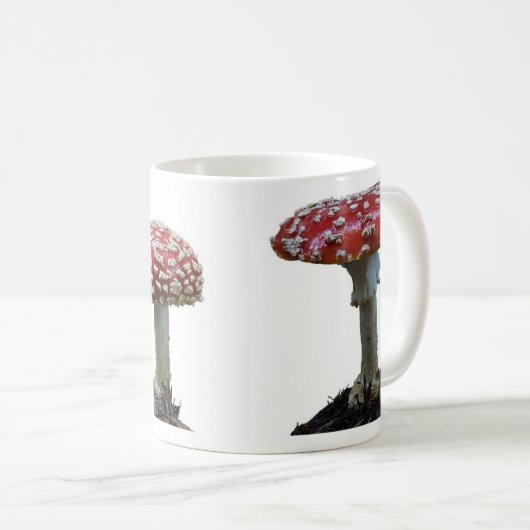 Drie Amanitas-paddenstoelMok Koffiemok (Voorkant rechts)