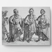Drie Amerikaanse Cherokee Chiefs, 1762 (graving) Fotoplaat (Voorkant)