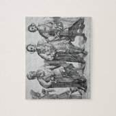 Drie Amerikaanse Cherokee Chiefs, 1762 (graving) Legpuzzel (Verticaal)