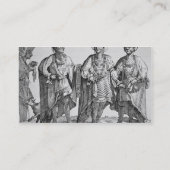 Drie Amerikaanse Cherokee Chiefs, 1762 (graving) Visitekaartje (Achterkant)
