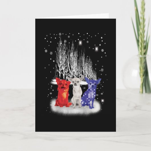 Drie Amerikaanse Kerstkerst met een Chinees Patrio Kaart (Voorkant)