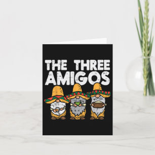 Drie Amerikaanse Mexicaanse nomes Cute Cinco de Ma Kaart