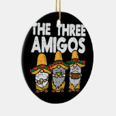 Drie Amerikaanse Mexicaanse nomes Cute Cinco de Ma Keramisch Ornament (Rechts)