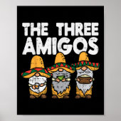 Drie Amerikaanse Mexicaanse nomes Cute Cinco de Ma Poster (Voorkant)