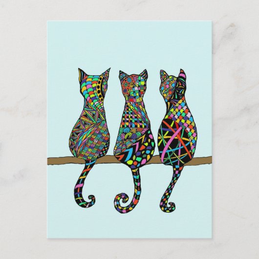 Drie Amigos Briefkaart (Voorkant)