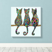 Drie Amigos Canvas Afdruk (Insitu (Houten vloer))