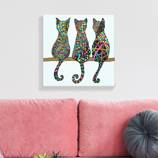 Drie Amigos Canvas Afdruk (Insitu (Woonkamer))