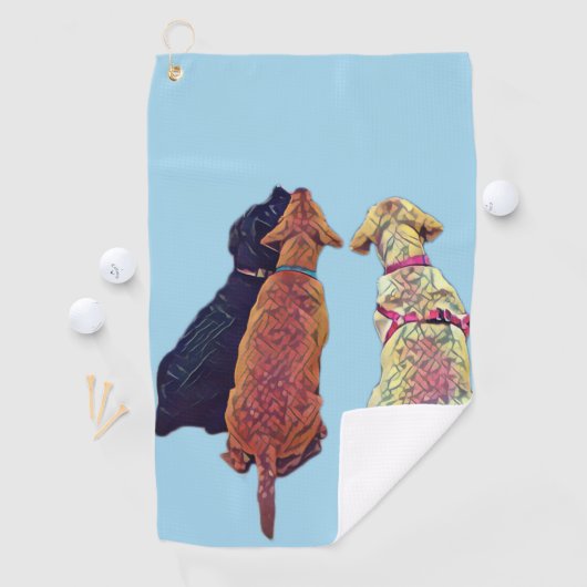 Drie amigos Golf Towel Golfhanddoek (Insitu)