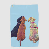 Drie amigos Golf Towel Golfhanddoek (Voorkant)