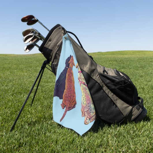 Drie amigos Golf Towel Golfhanddoek (Groen)