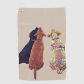 Drie amigos Golf Towel Golfhanddoek (Voorkant)