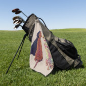 Drie amigos Golf Towel Golfhanddoek (Groen)