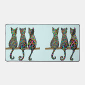 Drie Amigos Katten Bureaumat (Voorkant)