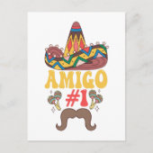 Drie amigo's Mexicaanse grappige bijpassende Cinco Briefkaart (Voorkant)