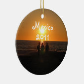 Drie amigo's; Mexico Souvenir Keramisch Ornament (Rechts)
