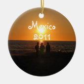 Drie amigo's; Mexico Souvenir Keramisch Ornament (Voorkant)