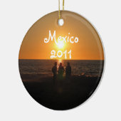 Drie amigo's; Mexico Souvenir Keramisch Ornament (Links)