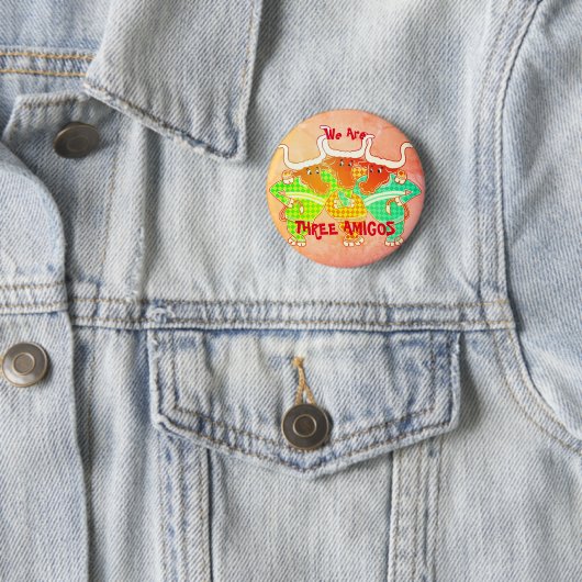 Drie Amigos Ronde Button 5,7 Cm (In situ)