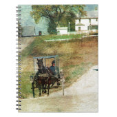 Drie Amish Buggies Notitieboek (Voorkant)