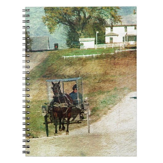 Drie Amish Buggies Notitieboek (Voorkant)