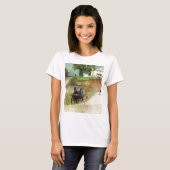 Drie Amish Buggies T-shirt (Voorkant volledig)
