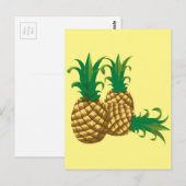 drie anananasappelvruchten briefkaart (Voorkant / Achterkant)